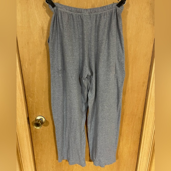 EILEEN FISHER-wide leg 100% cotton jersey pants - Picture 3 of 6